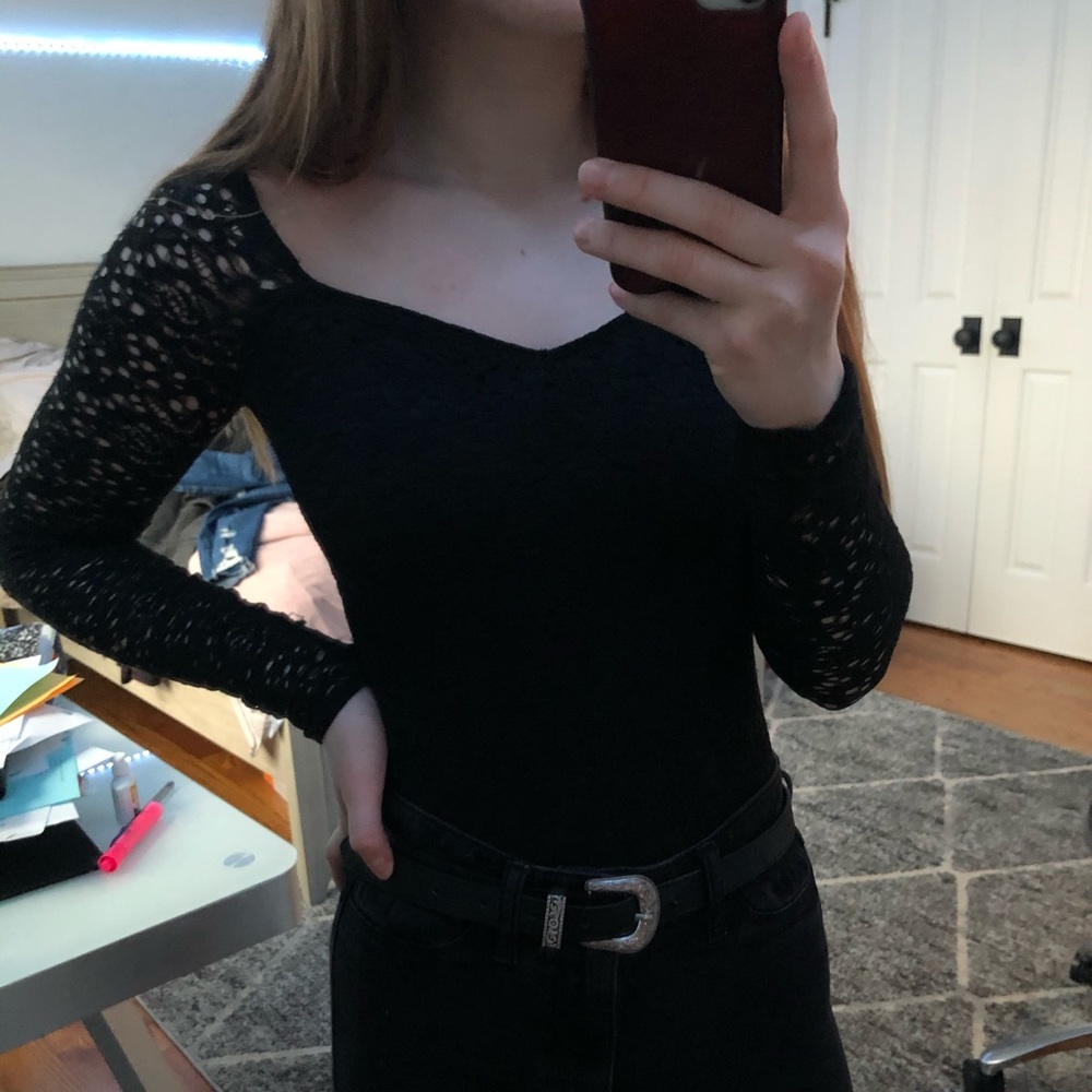Black Lace Bodysuit
